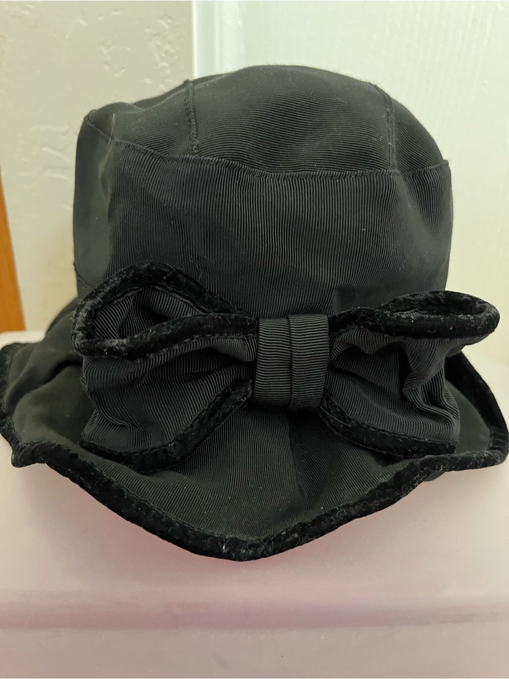 Laura Ashley Black Mother & Child Hat